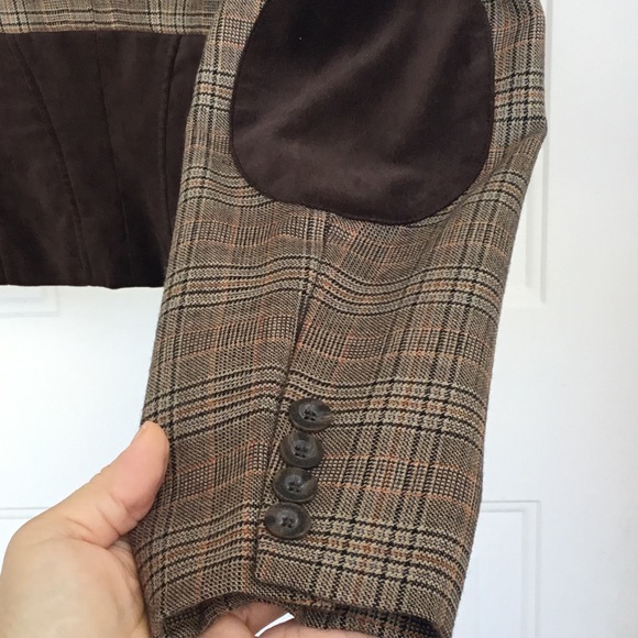 😍 Bcbgmaxazria Winter Plaid Cropped Jacket 😍 - Picture 4 of 9